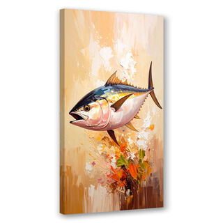 Lærred print, Fisk Hav imitation maling