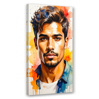 Lærred print, Smuk mand Model