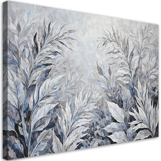 Lærred print, Blade Abstrakt Botanisk - (100x70)