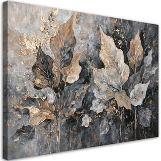 Lærred print, Blade I Glamour Stil - (90x60)
