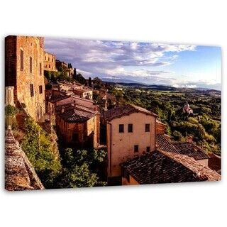 Lærred print, Toscana Italien landskab