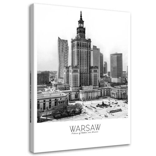 Lærred print, Warszawa - Kulturpaladset