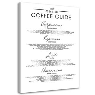 Lærred print, En guide til kaffe