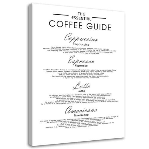 Lærred print, En guide til kaffe