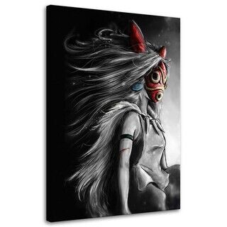 Lærred print, Prinsesse Mononoke Anime