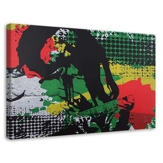 Lærred print, Bob Marley - reggae-legende