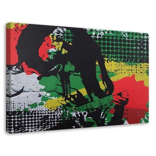 Lærred print, Bob Marley - reggae-legende