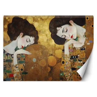 Wallpaper, Portrait of a woman in gold - G. Klimt