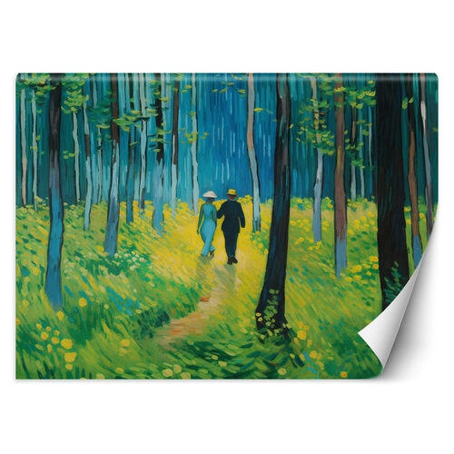 Wallpaper, Couple in the forest - V. van Gogh