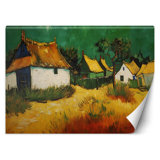 Wallpaper, Thatched cottages - V. van Gogh