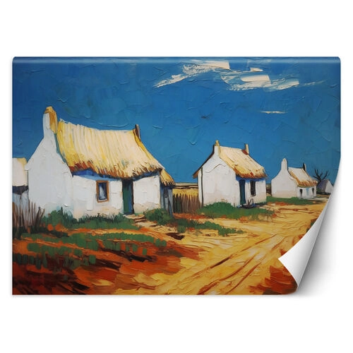 Wallpaper, Thatched cottages - V. van Gogh