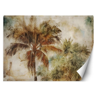 Wallpaper, Tropical palm trees in sepia