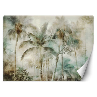 Wallpaper, Tropical palm trees vintage