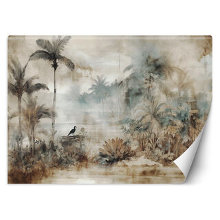 Wallpaper, Tropical palms and vintage plants