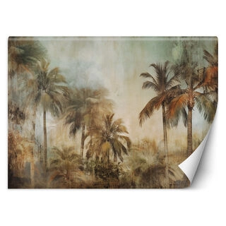 Wallpaper, Tropical jungle in sepia