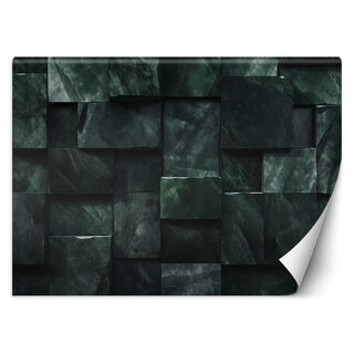 Wallpaper, Green 3D cubes