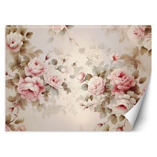 Wallpaper, Shabby Chic roses