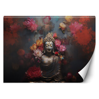 Wallpaper, Buddha Zen flowers abstract