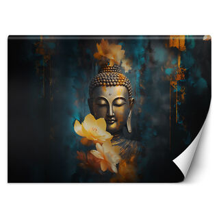 Wallpaper, Buddha and golden flowers