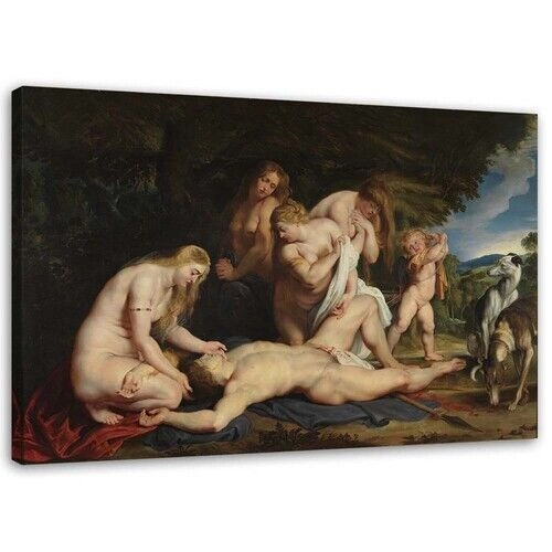 Lærred print, Adonis\' død - P. P. Rubens-reproduktion