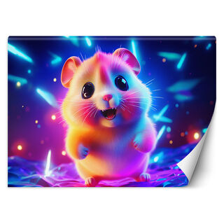 Fototapet, Neon-hamster