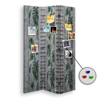 Rumdeler Dobbeltsidet PIN IT, Monstera blade natur - (110x170)