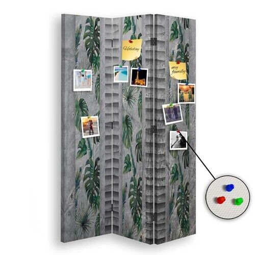 Rumdeler Dobbeltsidet PIN IT, Monstera blade natur - (110x170)
