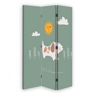 Rumdeler Dobbeltsidet roterbar, Sol hund - (110x170)