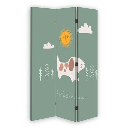 Rumdeler Dobbeltsidet roterbar, Sol hund - (110x170)