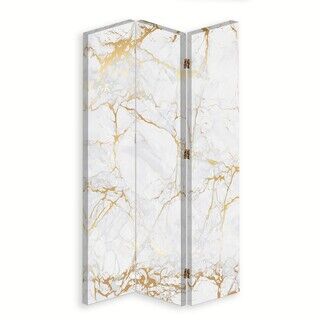 Rumdeler Dobbeltsidet roterbar, Lys guld marmor - (110x170)