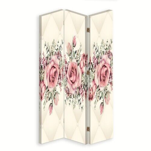 Rumdeler Dobbeltsidet roterbar, Roser Blomster Pink - (110x170)