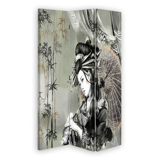 Rumdeler Dobbeltsidet roterbar, Geisha og bambus - (110x170)