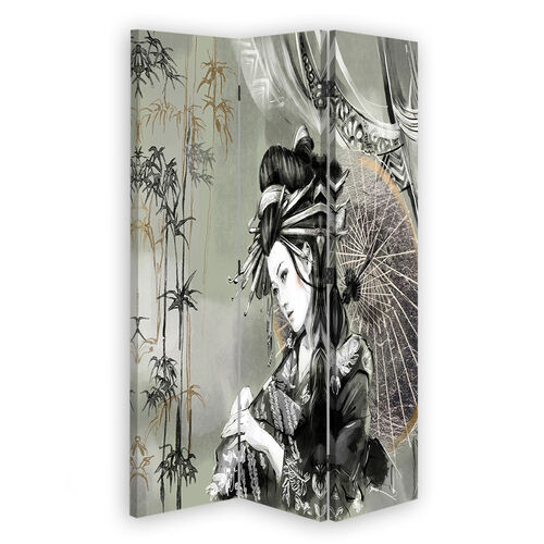 Rumdeler Dobbeltsidet roterbar, Geisha og bambus - (110x170)