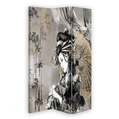 Rumdeler Dobbeltsidet roterbar, Geisha og bambus - (110x170)