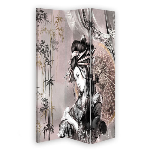Rumdeler Dobbeltsidet roterbar, Geisha og bambus - (110x170)