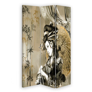 Rumdeler Dobbeltsidet roterbar, Geisha og bambus - (110x170)