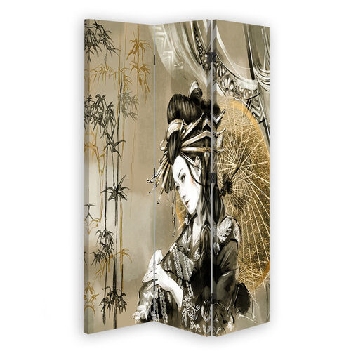 Rumdeler Dobbeltsidet roterbar, Geisha og bambus - (110x170)