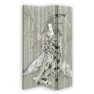 Rumdeler Dobbeltsidet roterbar, Traditionel japansk geisha - (110x170)