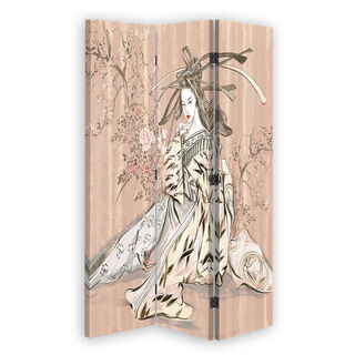 Rumdeler Dobbeltsidet roterbar, Traditionel japansk geisha - (110x170)