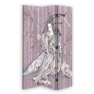 Rumdeler Dobbeltsidet roterbar, Traditionel japansk geisha - (110x170)