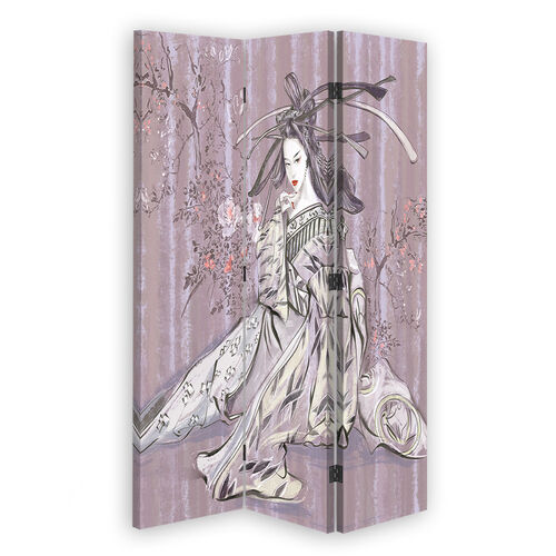Rumdeler Dobbeltsidet roterbar, Traditionel japansk geisha - (110x170)
