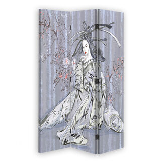 Rumdeler Dobbeltsidet roterbar, Traditionel japansk geisha - (110x170)