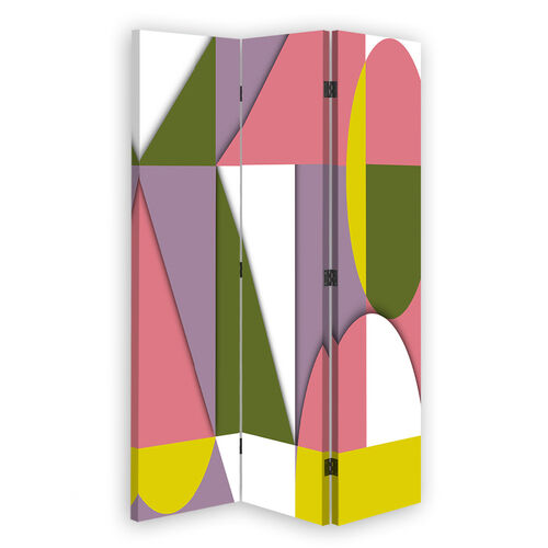 Rumdeler Dobbeltsidet roterbar, Geometriske abstrakte former - (110x170)