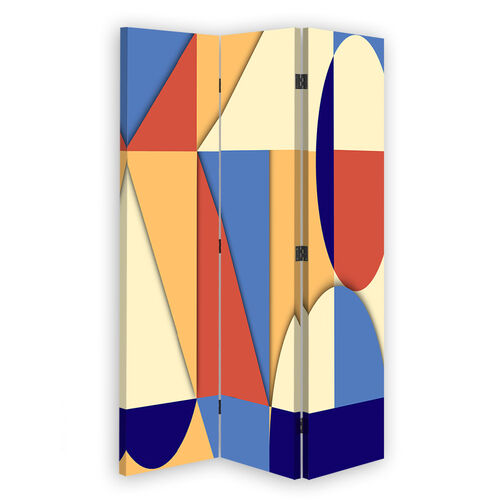 Rumdeler Dobbeltsidet roterbar, Geometriske former for abstraktion - (110x170)