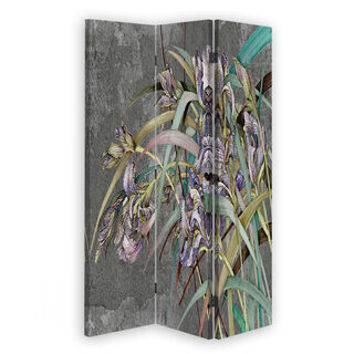 Rumdeler Dobbeltsidet roterbar, Irisblomster i vinden - (110x170)