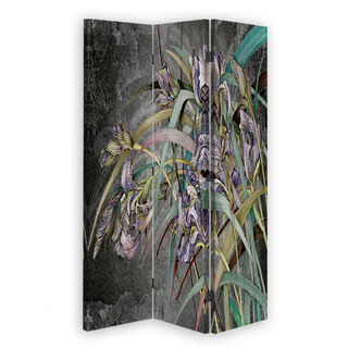 Rumdeler Dobbeltsidet roterbar, Irisblomster i vinden - (110x170)