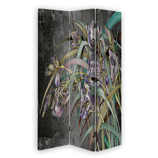 Rumdeler Dobbeltsidet roterbar, Irisblomster i vinden - (110x170)