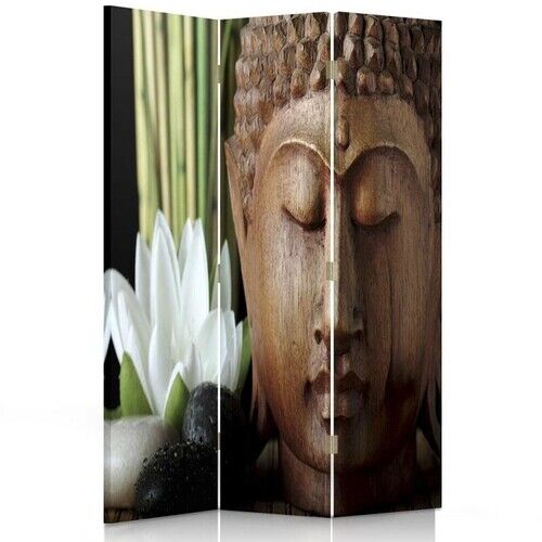 Rumdeler Dobbeltsidet roterbar, Buddhas ansigt Blomster - (110x170)