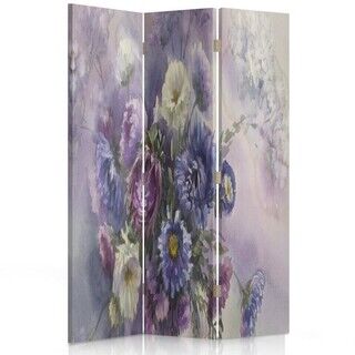 Rumdeler Dobbeltsidet roterbar, Lilla buket af blomster - (110x170)