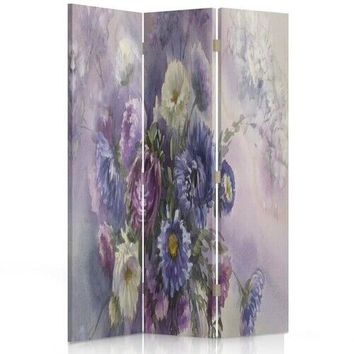 Rumdeler Dobbeltsidet roterbar, Lilla buket af blomster - (110x170)